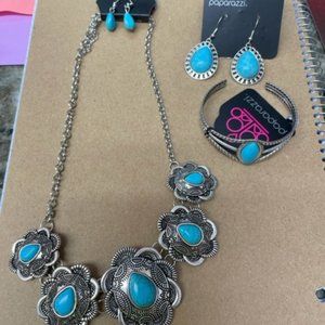 Blue Jewelry Set
